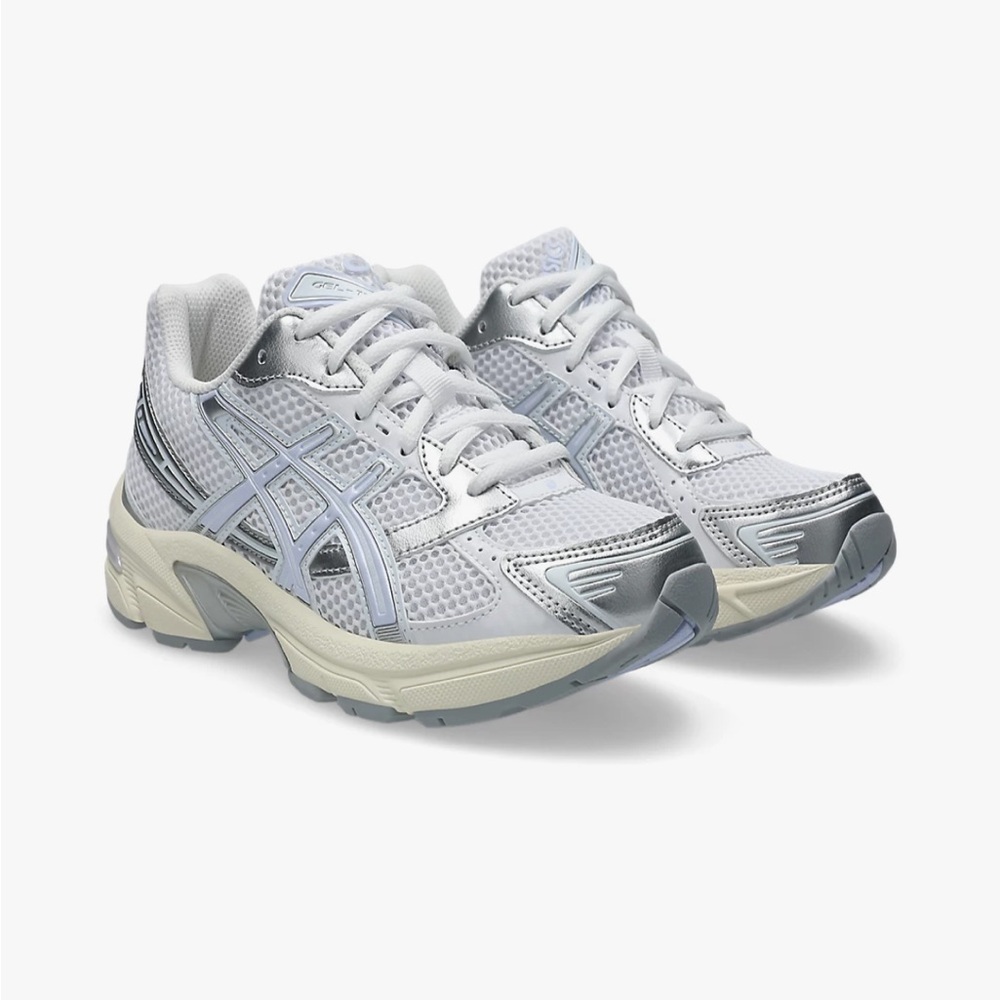 ASICS Women's White/Blue Fade -Silver Running Shoes